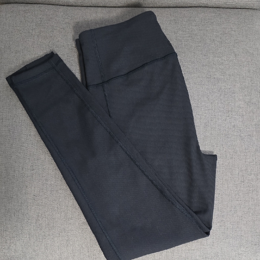 Black Ribbed GapFit Leggings
